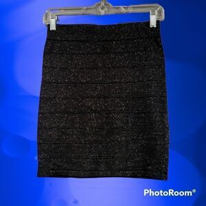 Forever 21 Black Sparkle Skirt - Mini/Skirts, Size M for Women